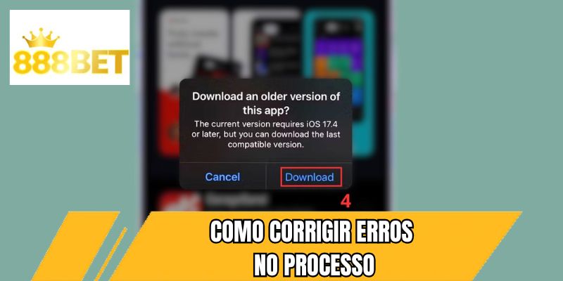 Como corrigir erros no processo