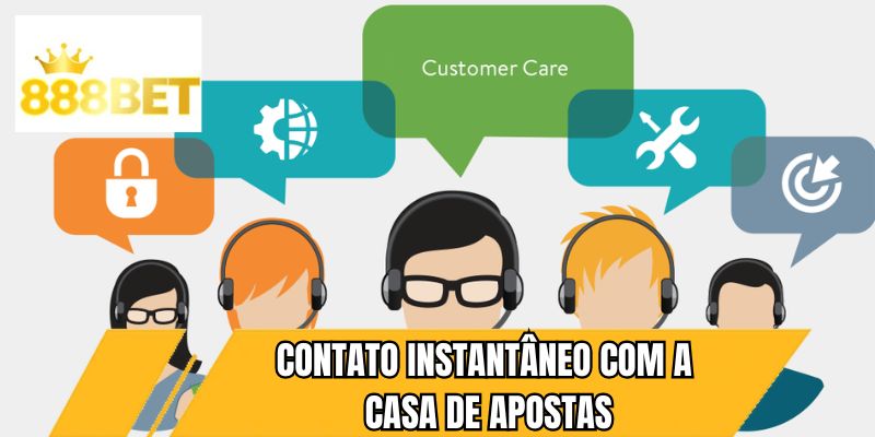 Contato instantâneo com a casa de apostas