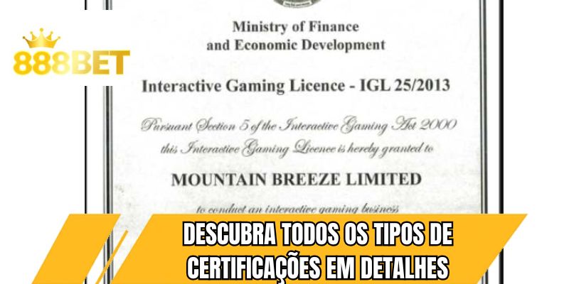 Descubra todos os tipos de certificações em detalhes