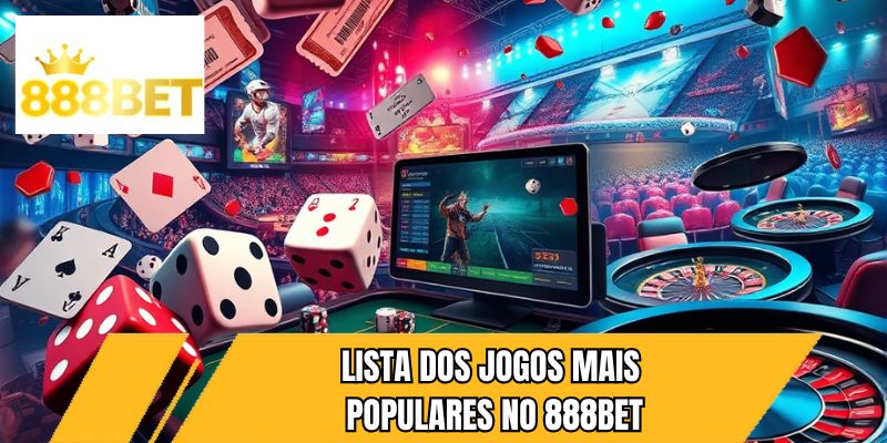 Lista dos jogos mais populares no 888BET